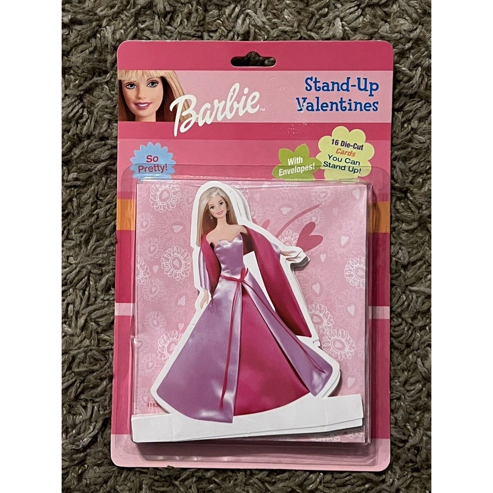 Vintage Barbie Paper Magic Stand Up Valentines Cards‎ 2002 New, Unopened Package